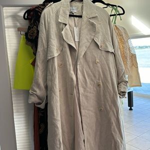 Linen blend trench coat- sold out online
